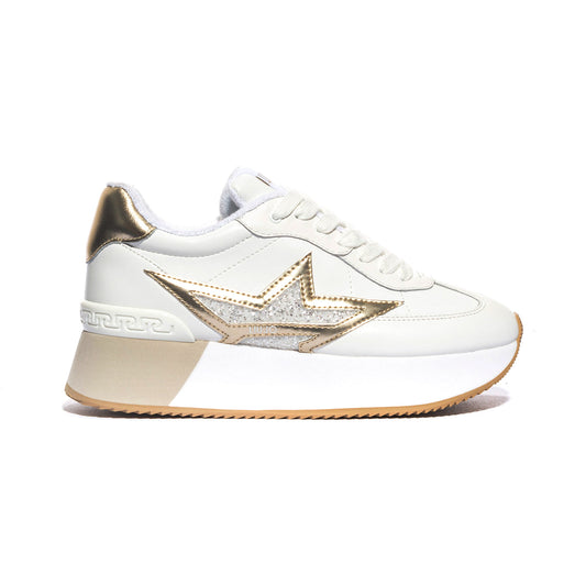 Sneakers Liu Jo Dreamy OFF WHITE LIGHT GOLD