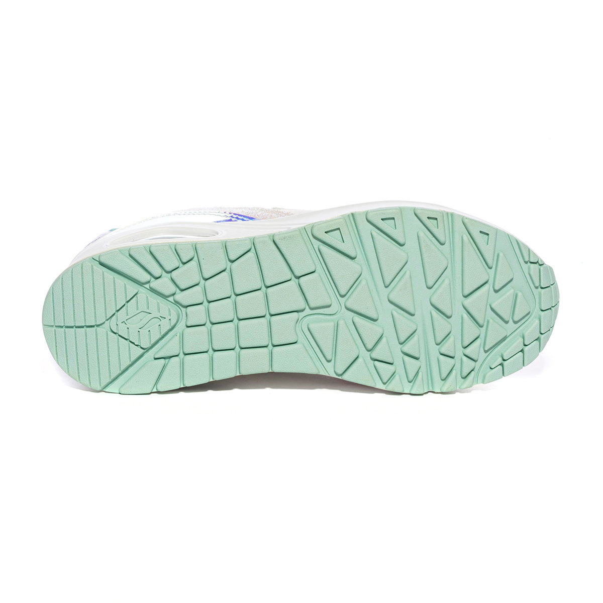 Sneakers Skechwers uno Metallic Bianche WMLT