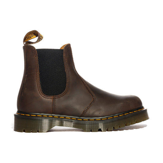 STIVALETTI CHELSEA Dr. Martens 2976 DARK BROWN CRAZY HORSE