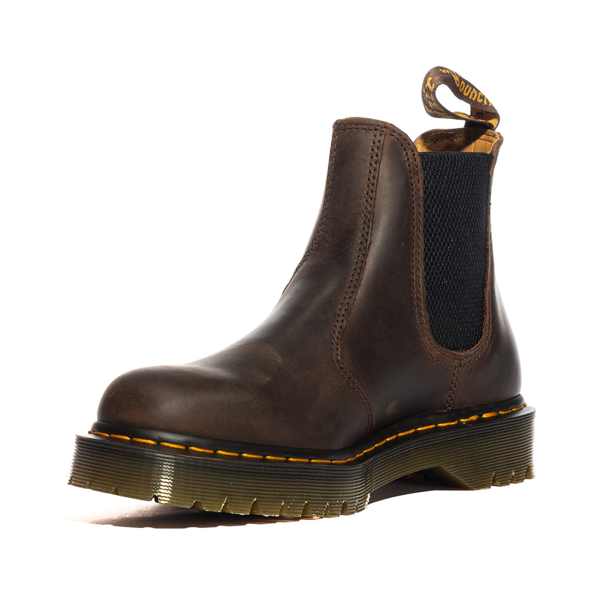 STIVALETTI CHELSEA Dr. Martens 2976 DARK BROWN CRAZY HORSE