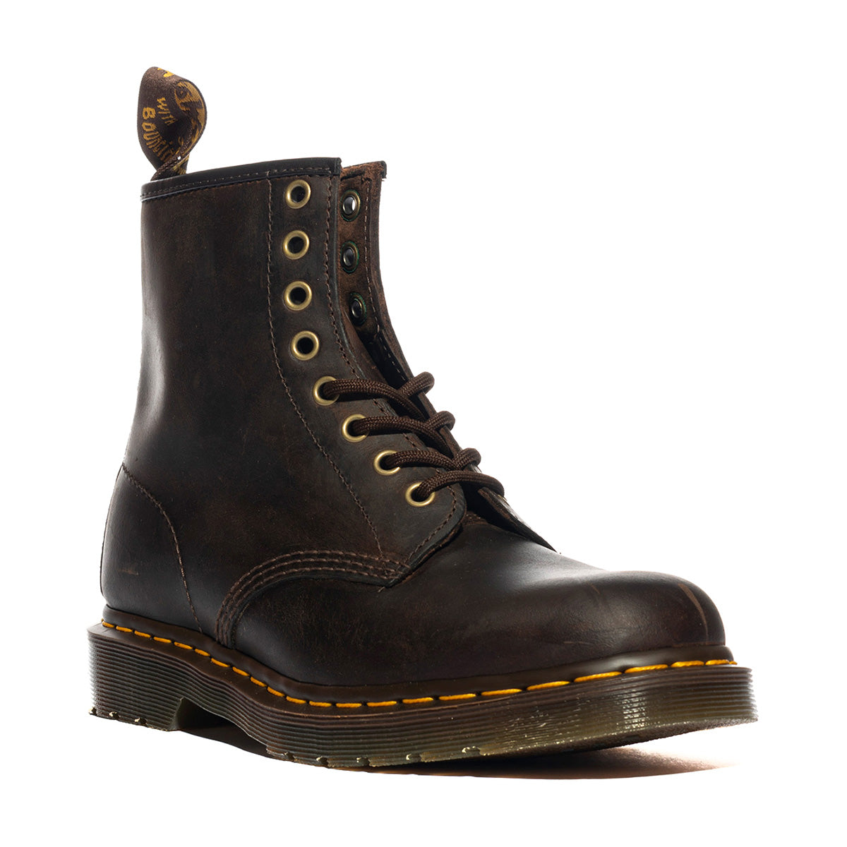 Stivaletti Dr. Martens 1460 DARK BROWN CRAZY HORSE