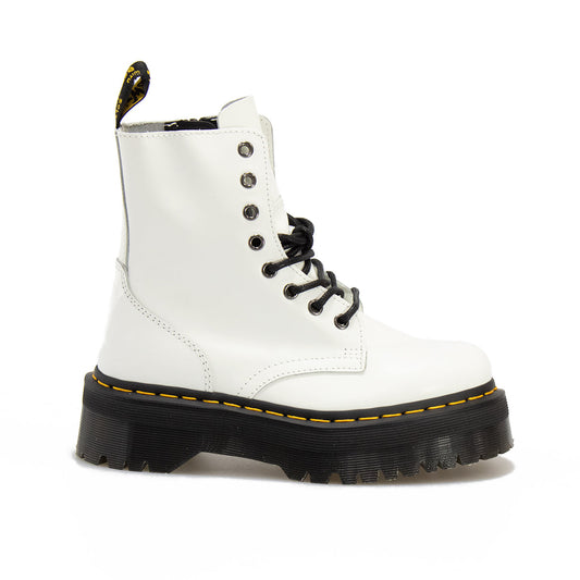 Stivaletti Dr. Martens Jadon Polished Smooth WHITE