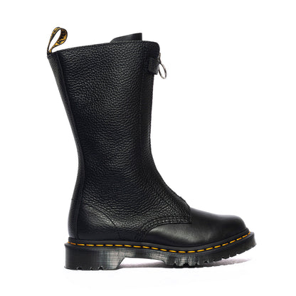 Stivali Dr. Martens 1B99 Front Zip BLACK WANAMA+MILLED NAPPA