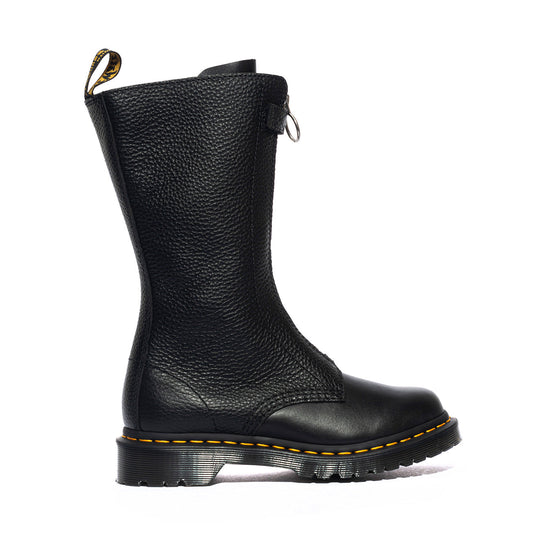 Stivali Dr. Martens 1B99 Front Zip BLACK WANAMA+MILLED NAPPA