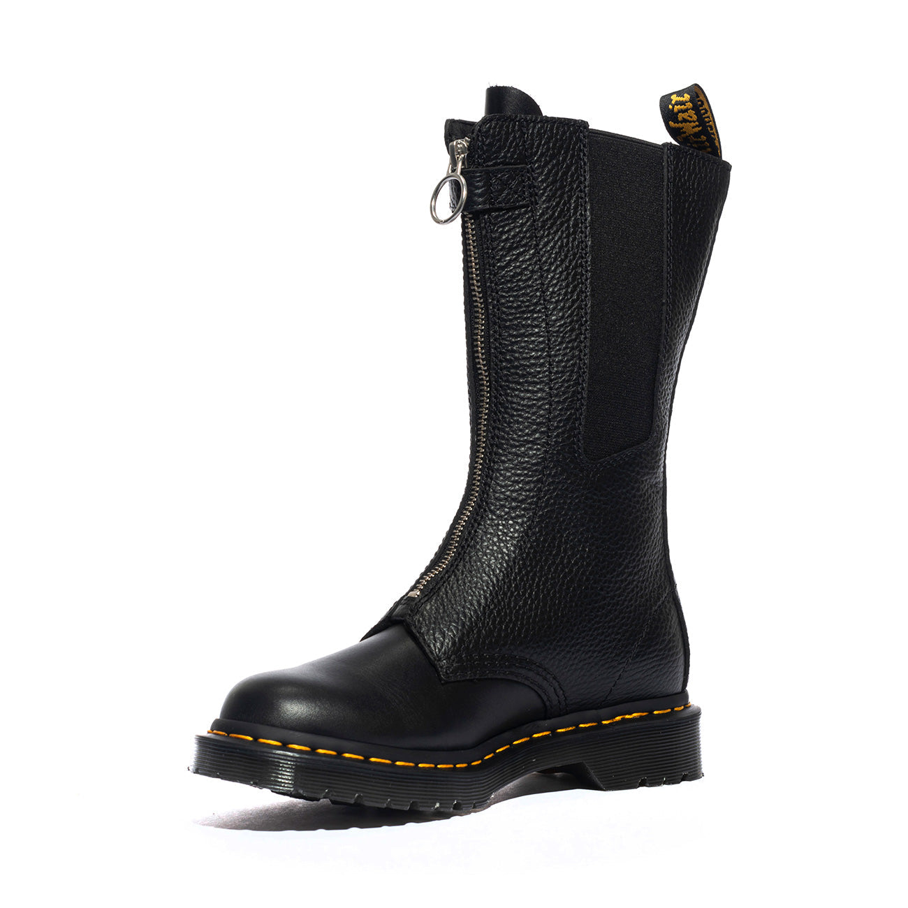 Stivali Dr. Martens 1B99 Front Zip BLACK WANAMA+MILLED NAPPA