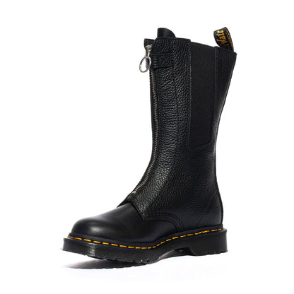 Stivali Dr. Martens 1B99 Front Zip BLACK WANAMA+MILLED NAPPA
