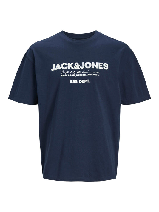 T-Shirt Jack E Jones Jjgale Tee Ss O-Neck Ln NAVY BLAZER