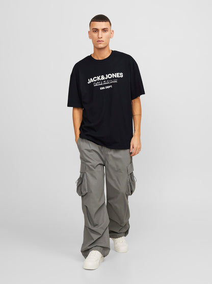 T-Shirt Jack E Jones Jjgale Tee Ss O-Neck Ln BLACK