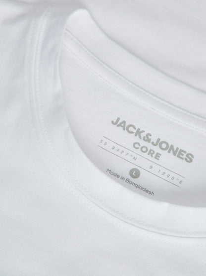T-Shirt Jack E Jones Jcofloral Tee Ss Crew Neck Gc WHITE