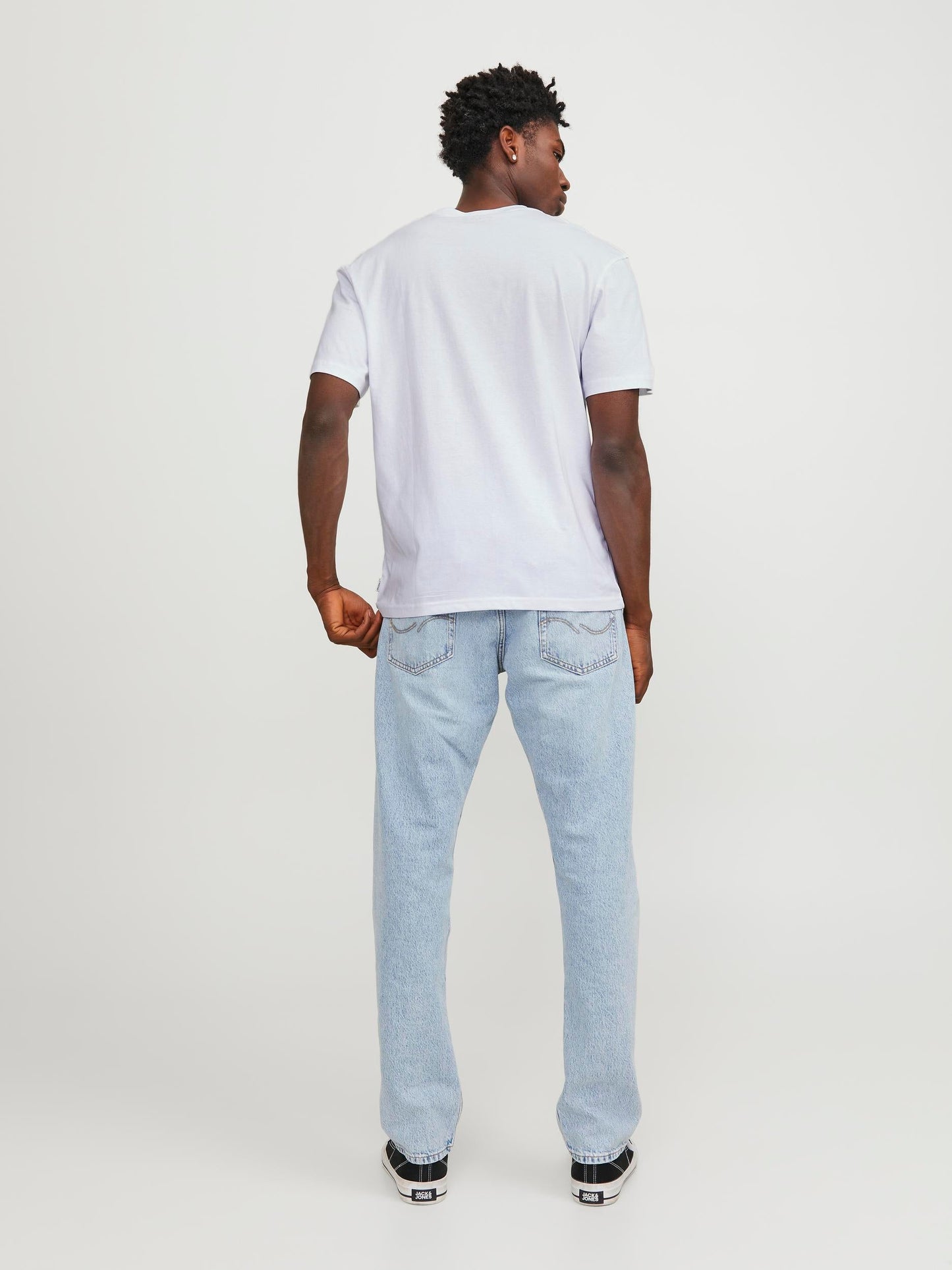 T-Shirt Jack E Jones Jorlucca Graphic Tee Ss Crew Neck BRIGHT WHITE
