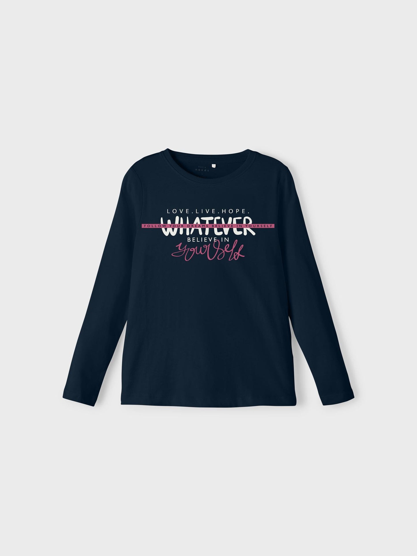 T-Shirt Name It  Nkfviolet Ls Loose Top K1 DARK SAPPHIRE