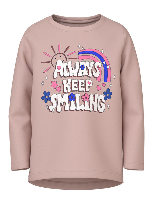 T-Shirt Name It  Nmfvix Ls Top O1 ROSE SMOKE