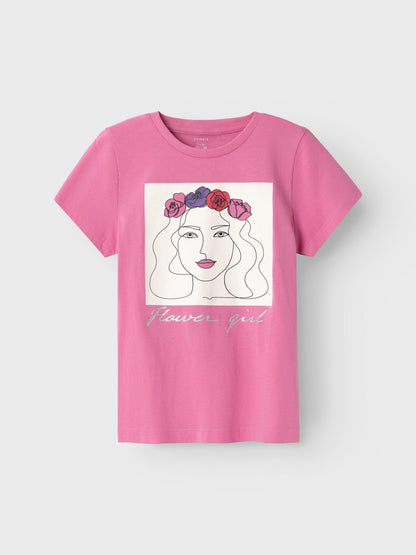 T-Shirt Name It Nkfbeate Ss Top Pb RETHINK PINK