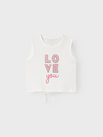 T-Shirt Name It Nkffopper Sl Cropped Top Box JET STREAM