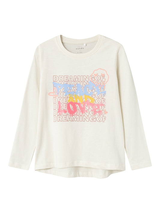 T-Shirt Name It Nkfviolet Ls Loose Top JET STREAM