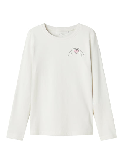 T-shirt Name It NKFVIX LS TOP JET STREAM