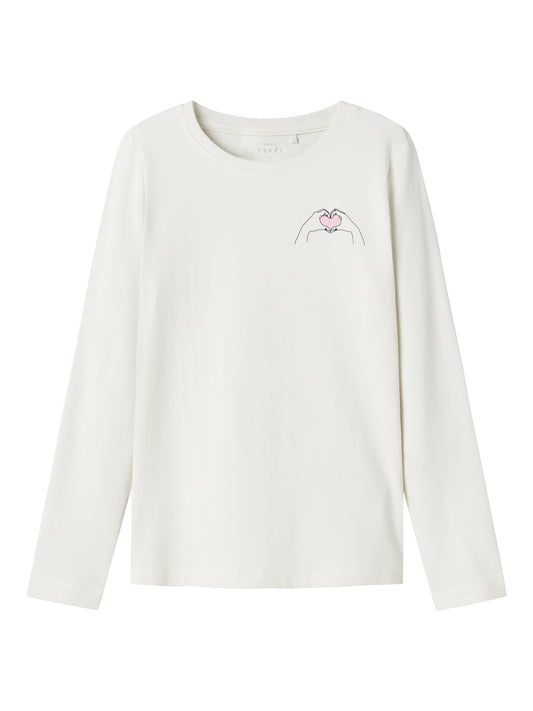 T-shirt Name It NKFVIX LS TOP JET STREAM