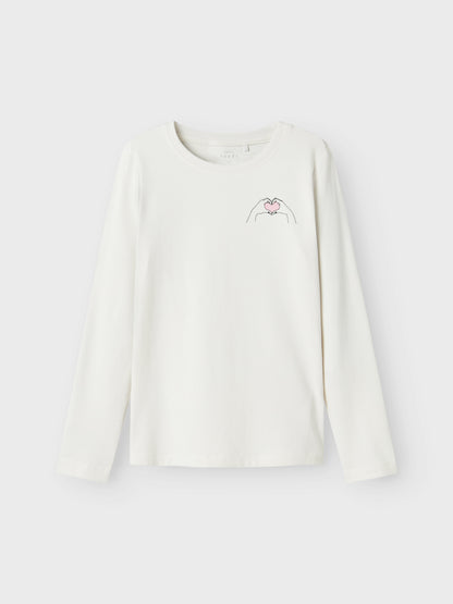 T-shirt Name It NKFVIX LS TOP JET STREAM