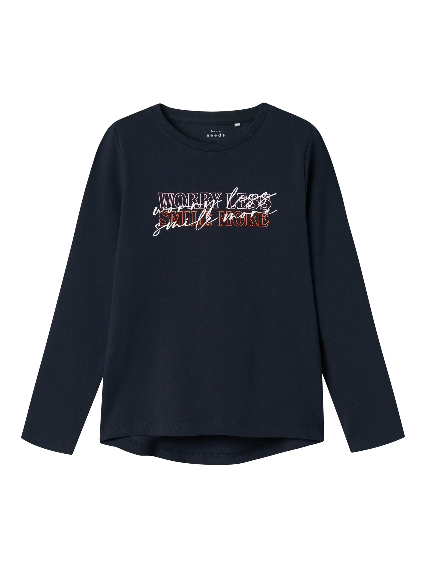 T-shirt Name It NKFVIX LS TOP DARK SAPPHIRE
