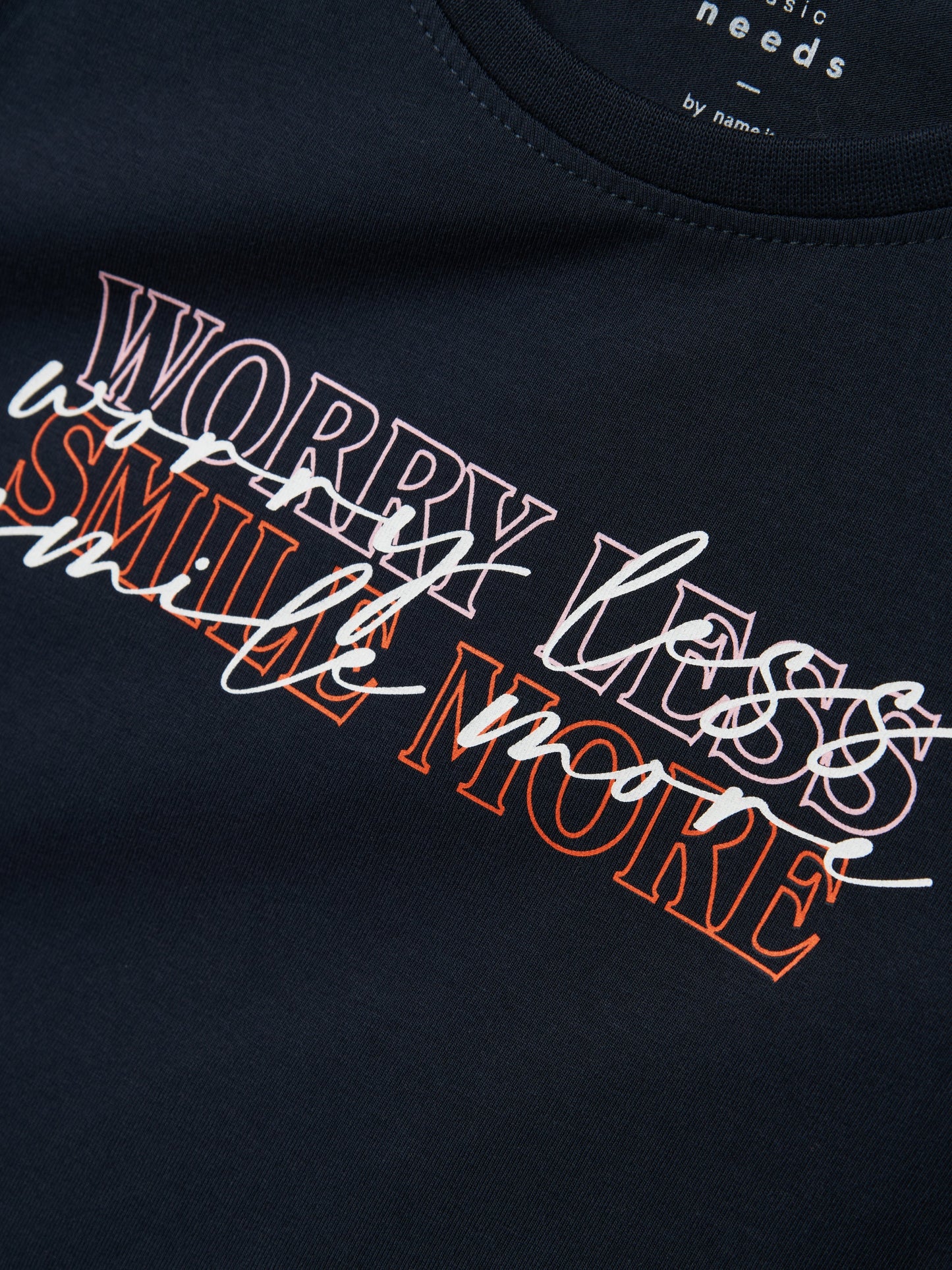 T-shirt Name It NKFVIX LS TOP DARK SAPPHIRE