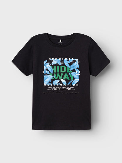 T-Shirt Name It Nkmherra Ss Top Pb BLACK