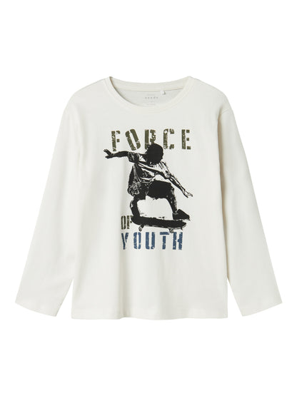 T-shirt Name It NKMVAGNO LS LOOSE TOP JET STREAM