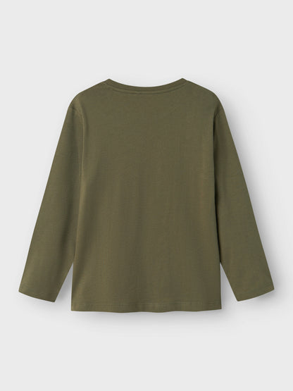 T-shirt Name It NKMVAGNO LS LOOSE TOP TEA LEAF