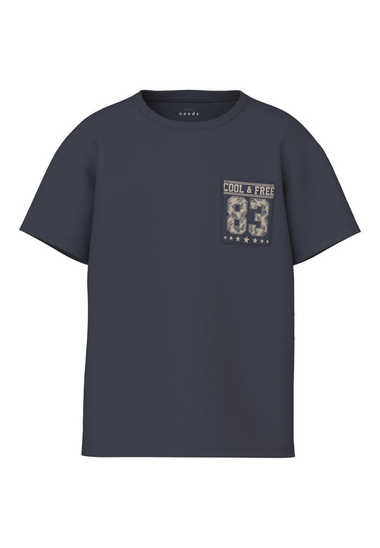 T-Shirt Name It Nkmvilian Ss Boxy Top INDIA INK