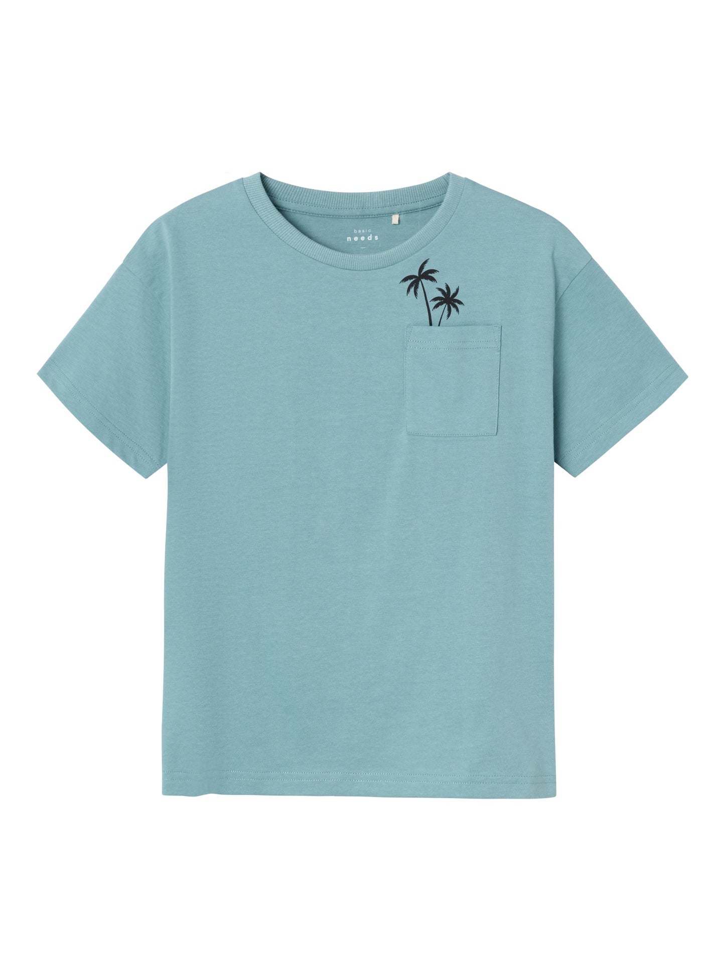 T-Shirt Name It Nkmvilian Ss Boxy Top MINERAL BLUE