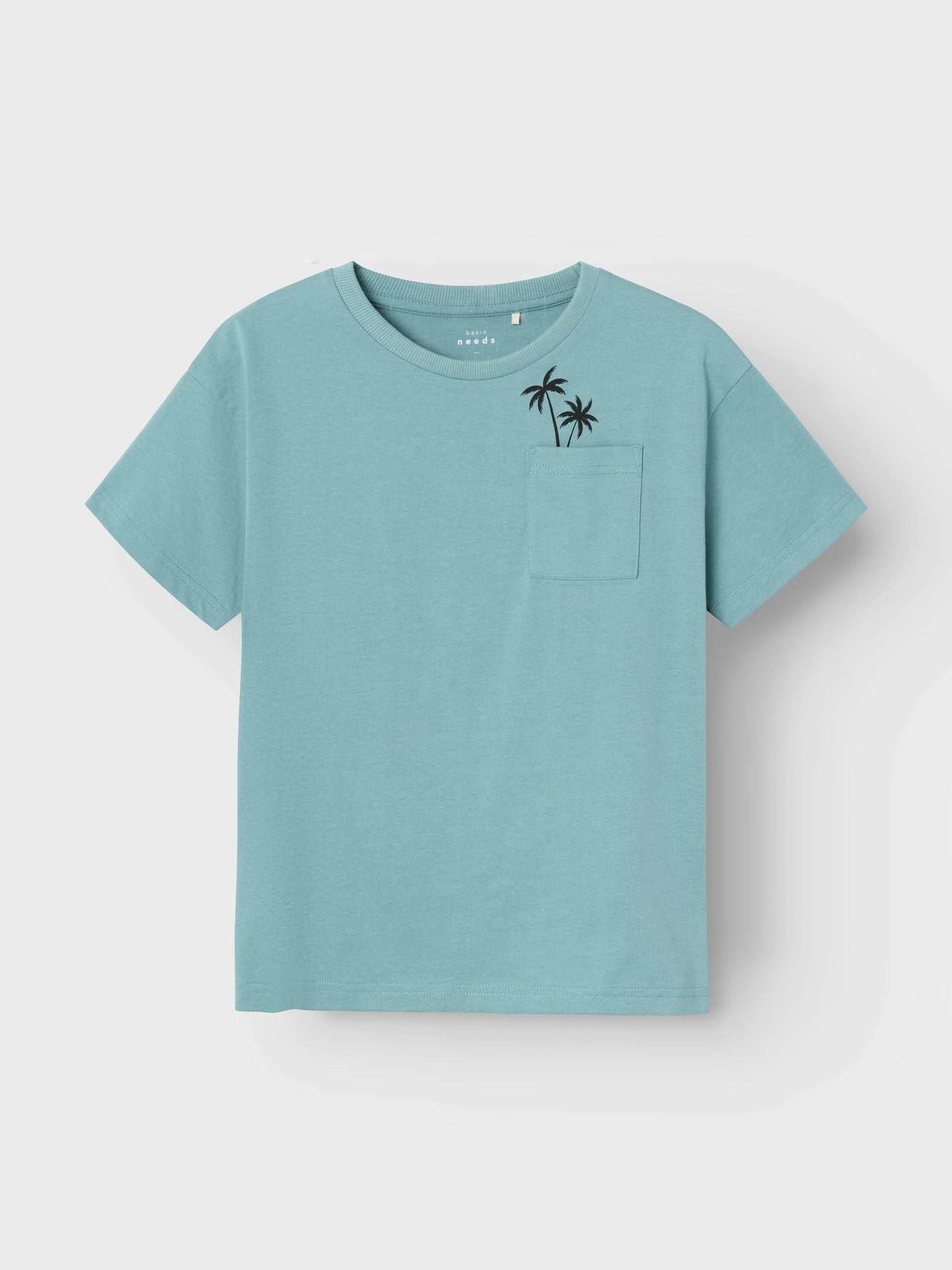T-Shirt Name It Nkmvilian Ss Boxy Top MINERAL BLUE