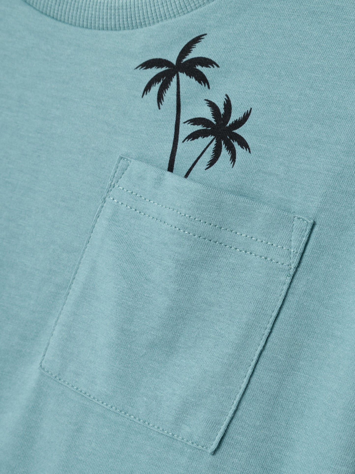 T-Shirt Name It Nkmvilian Ss Boxy Top MINERAL BLUE