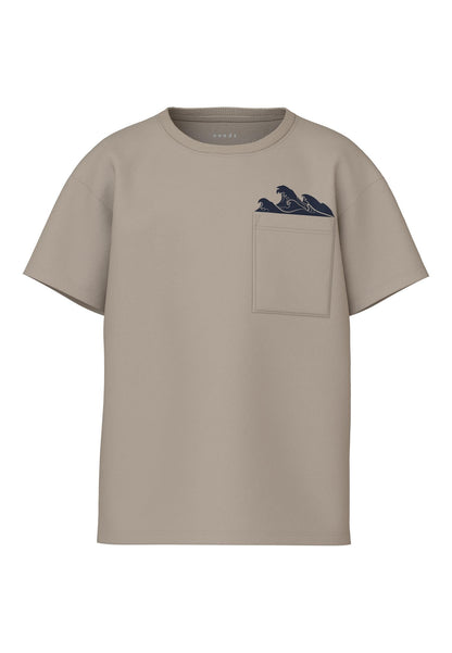 T-Shirt Name It Nkmvilian Ss Boxy Top PURE CASHMERE