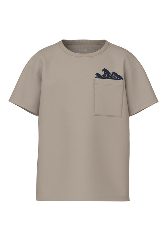 T-Shirt Name It Nkmvilian Ss Boxy Top PURE CASHMERE