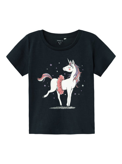 T-Shirt Name It Nmfbeate Ss Top Pb DARK SAPPHIRE