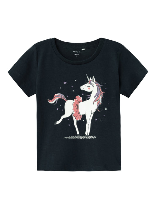 T-Shirt Name It Nmfbeate Ss Top Pb DARK SAPPHIRE