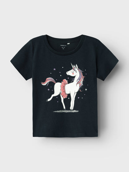 T-Shirt Name It Nmfbeate Ss Top Pb DARK SAPPHIRE