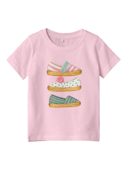 T-Shirt Name It Nmffang Ss Top PARFAIT PINK
