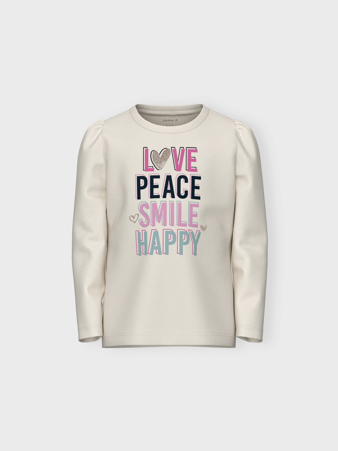 T-shirt Name It NMFNEMMY LS TOP JET STREAM