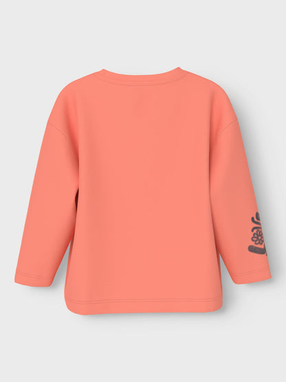 T-shirt name It NMFNOA RLX LS TOP BOX FUSION CORAL