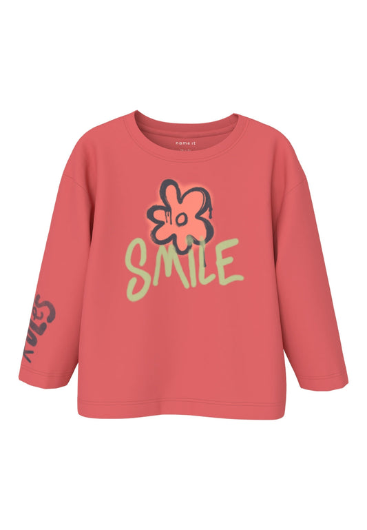 T-shirt name It NMFNOA RLX LS TOP BOX ROSE OF SHARON