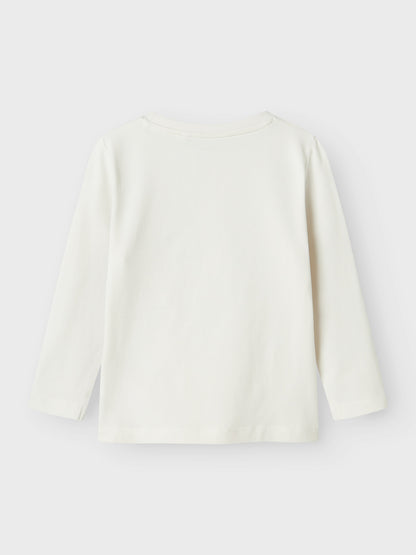 T-shirt Name It NMFOLU LS TOP BOX JET STREAM