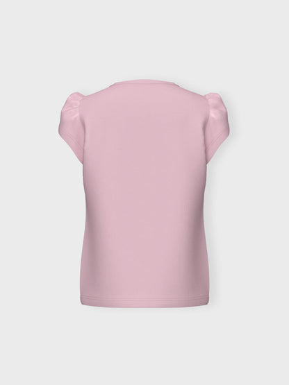 T-Shirt Name It Nmfvibeke Capsl Top PARFAIT PINK
