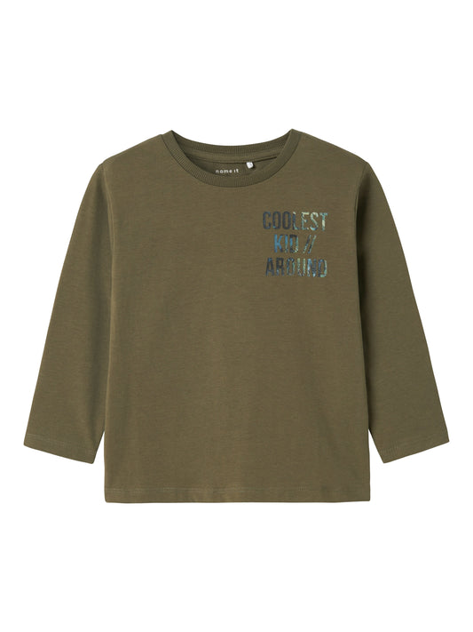 T-shirt Name It NMMOJVER NREG LS TOP TEA LEAF