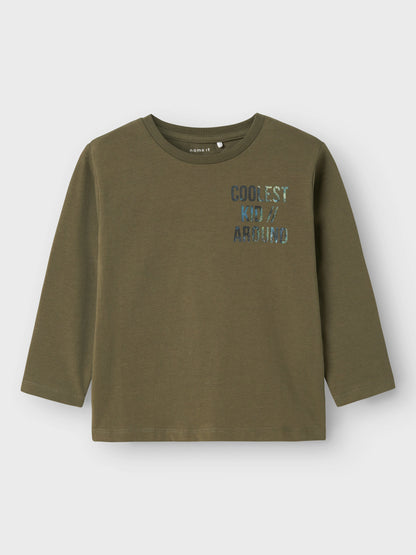 T-shirt Name It NMMOJVER NREG LS TOP TEA LEAF