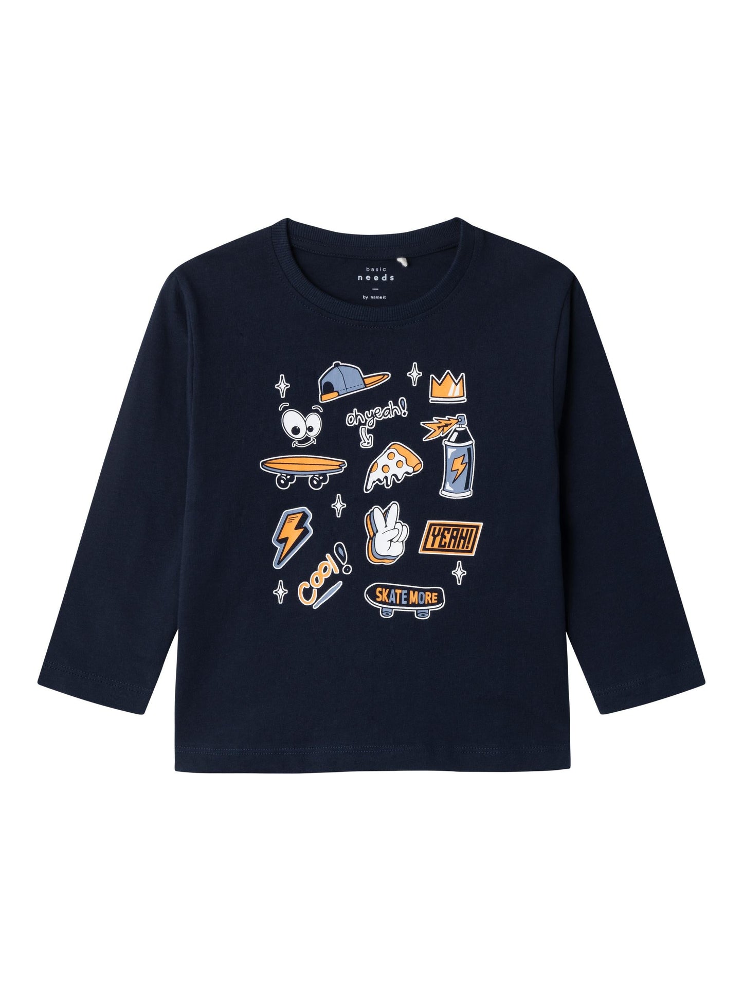 T-Shirt Name It Nmmvagno Ls Loose Top DARK SAPPHIRE