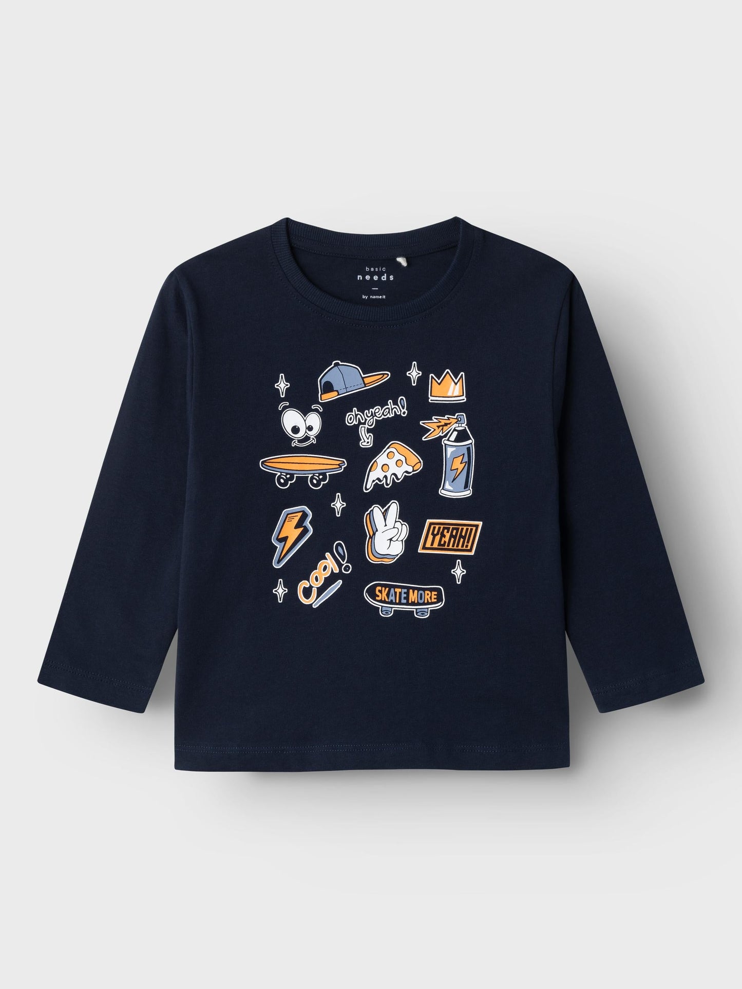 T-Shirt Name It Nmmvagno Ls Loose Top DARK SAPPHIRE