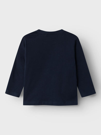 T-Shirt Name It Nmmvagno Ls Loose Top DARK SAPPHIRE