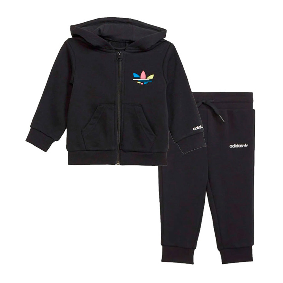 Tuta completa Adidas HOODIE SET FZ ORIGINALS APP KIDS BLACK