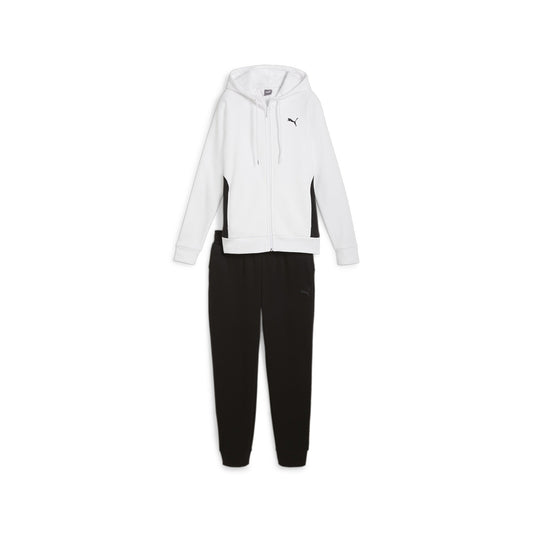 Tuta Puma  Classic Hooded Tracksuit FL Bianca E WHITE