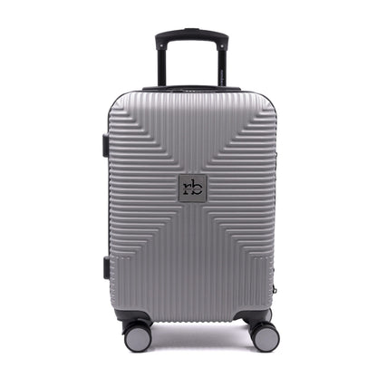 Valigia ADVENTURE Trolley Roccobarocco Nera 55x38x20 Piccola SILVER